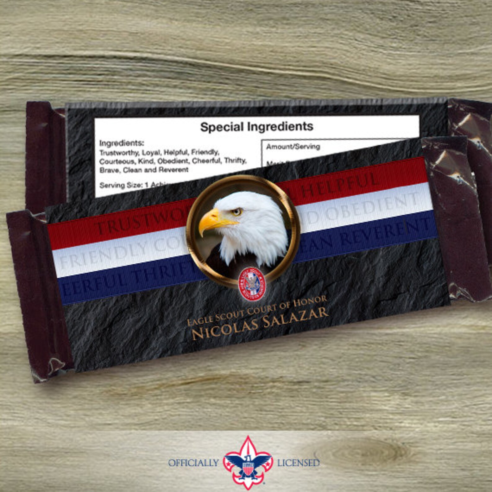 Eagle Scout candy bar wrappers Eagle Scout Court of Honor Etsy