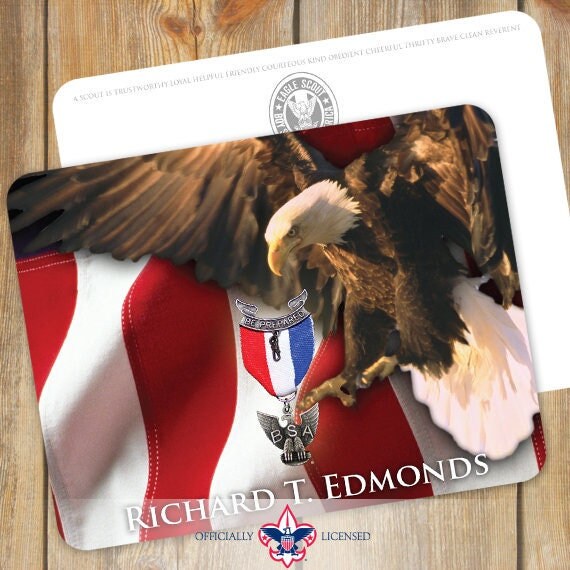 Thank You Cards, Eagle Scout, Customized, Court of Honor, BSA0812