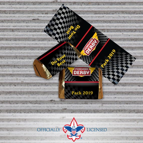 Pinewood Derby Cub Scout Nugget Wrapper, Customized, BSA4107