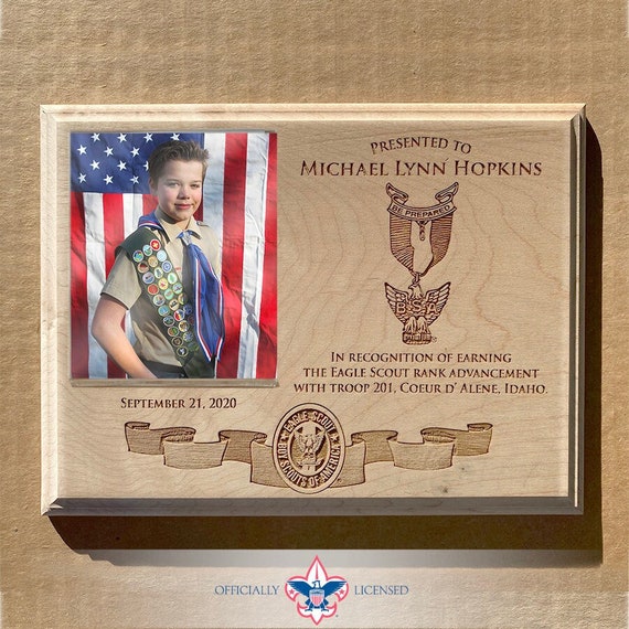 Eagle Scout commemorative plaque, Eagle Scout plaque, BSA1420