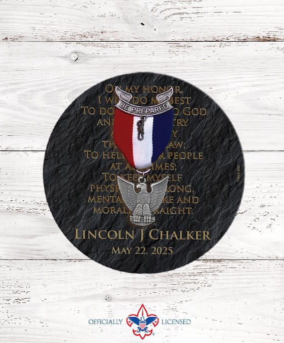 GraniteOath Eagle Scout Oath Stickers, Court of Honor, custom stickers, BSA0114
