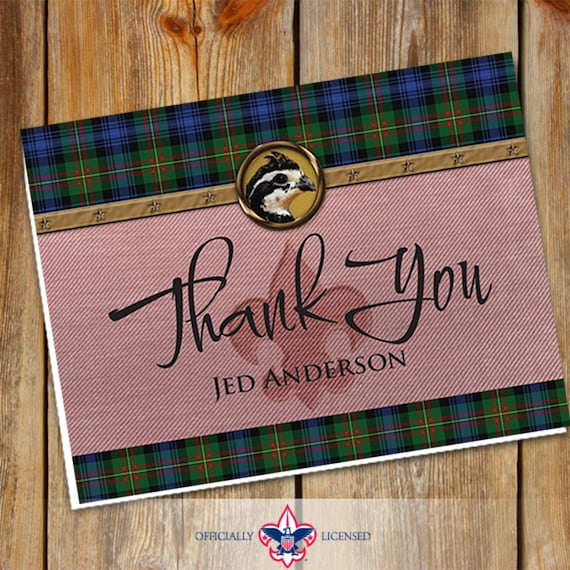 Note Cards, Wood Badge, Bobwhite, MacLaren, Customized, BSA2102bob