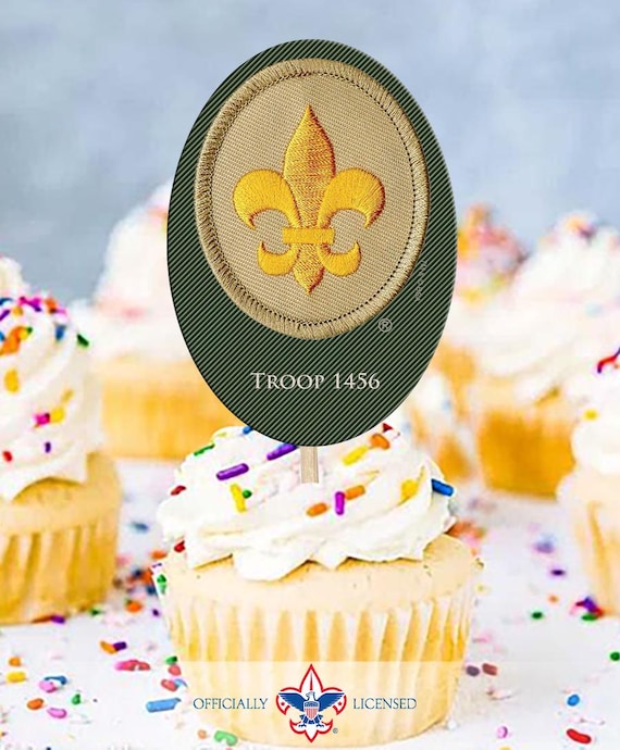 Scout Rank cupcake toppers, custom cupcake toppers, BSA3114