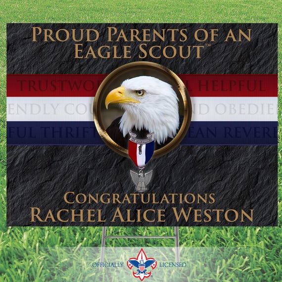 Scout Yard Sign, BSA Yard Sign, Eagle Scout, customized, BSA0323