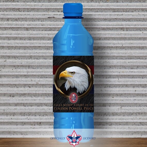Water Bottle Wrapper, Eagle Court of Honor, Customized, BSA, BSA0306