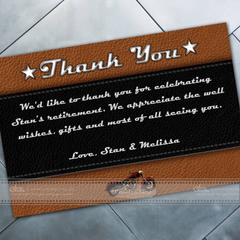 Thank you cards preprinted thank you cards retirement party Etsy