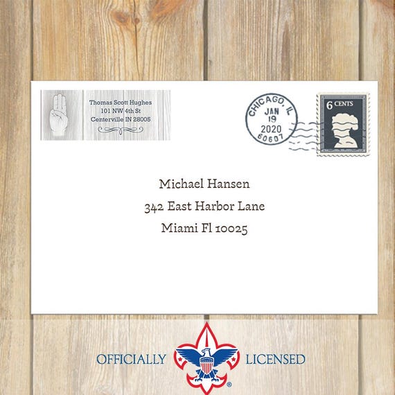 Return Address Labels, Eagle Scout, Customized, Eagle Scout Court of Honor, BSA0708