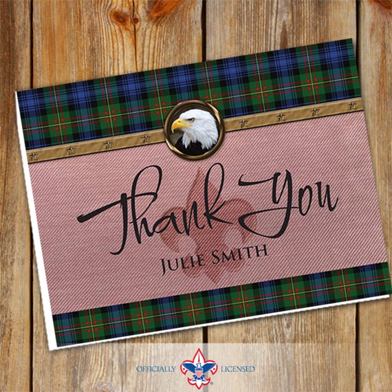 Note Cards, Wood Badge, Eagle, MacLaren, Customized, BSA2102egl