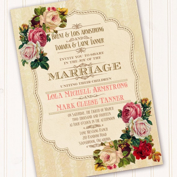 Victorian Style Invitations 2