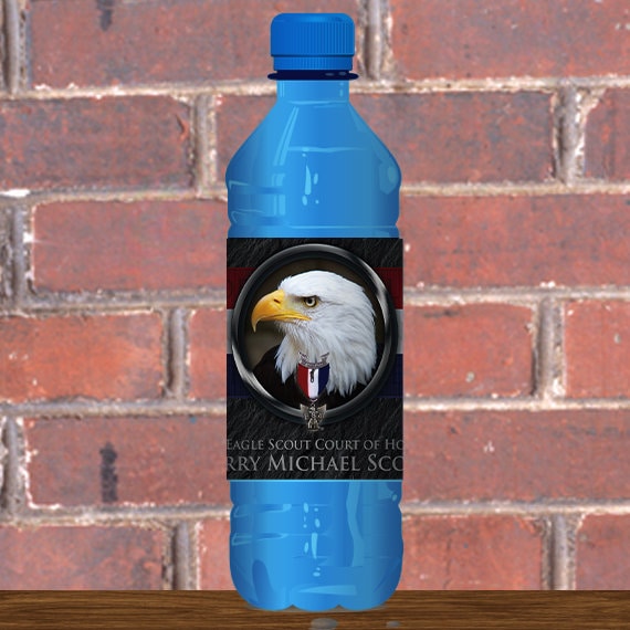 Water Bottle Wrapper, Eagle Court of Honor, Customized, BSA, BSA0506