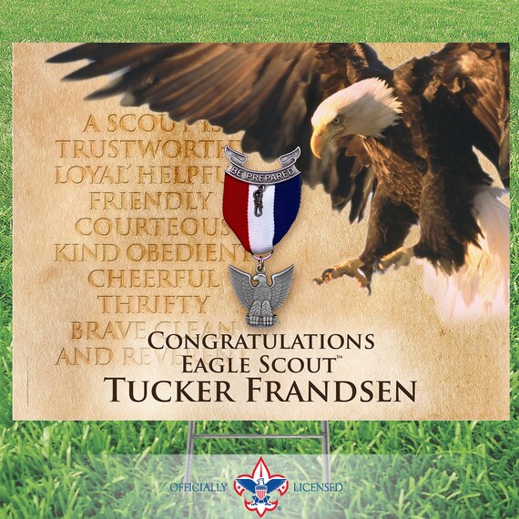 Scout Yard Sign, BSA Yard Sign, Eagle Scout, customized, BSA0223