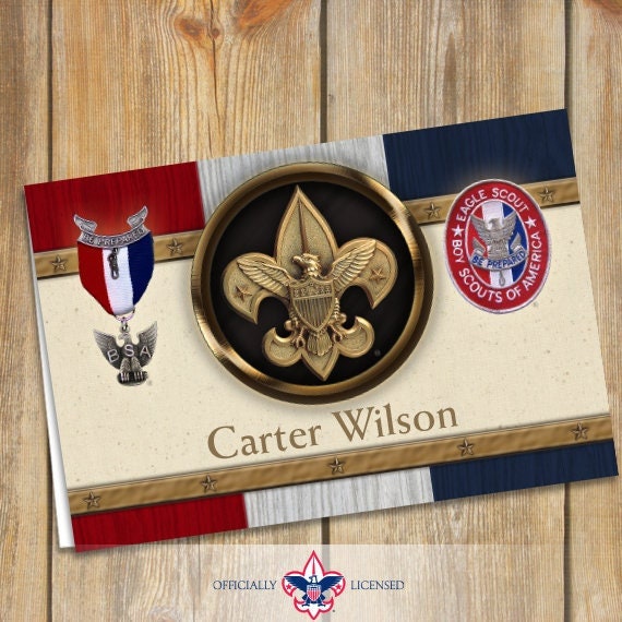 Thank You Cards, Eagle Scout, Customized, Court of Honor, BSA0902A