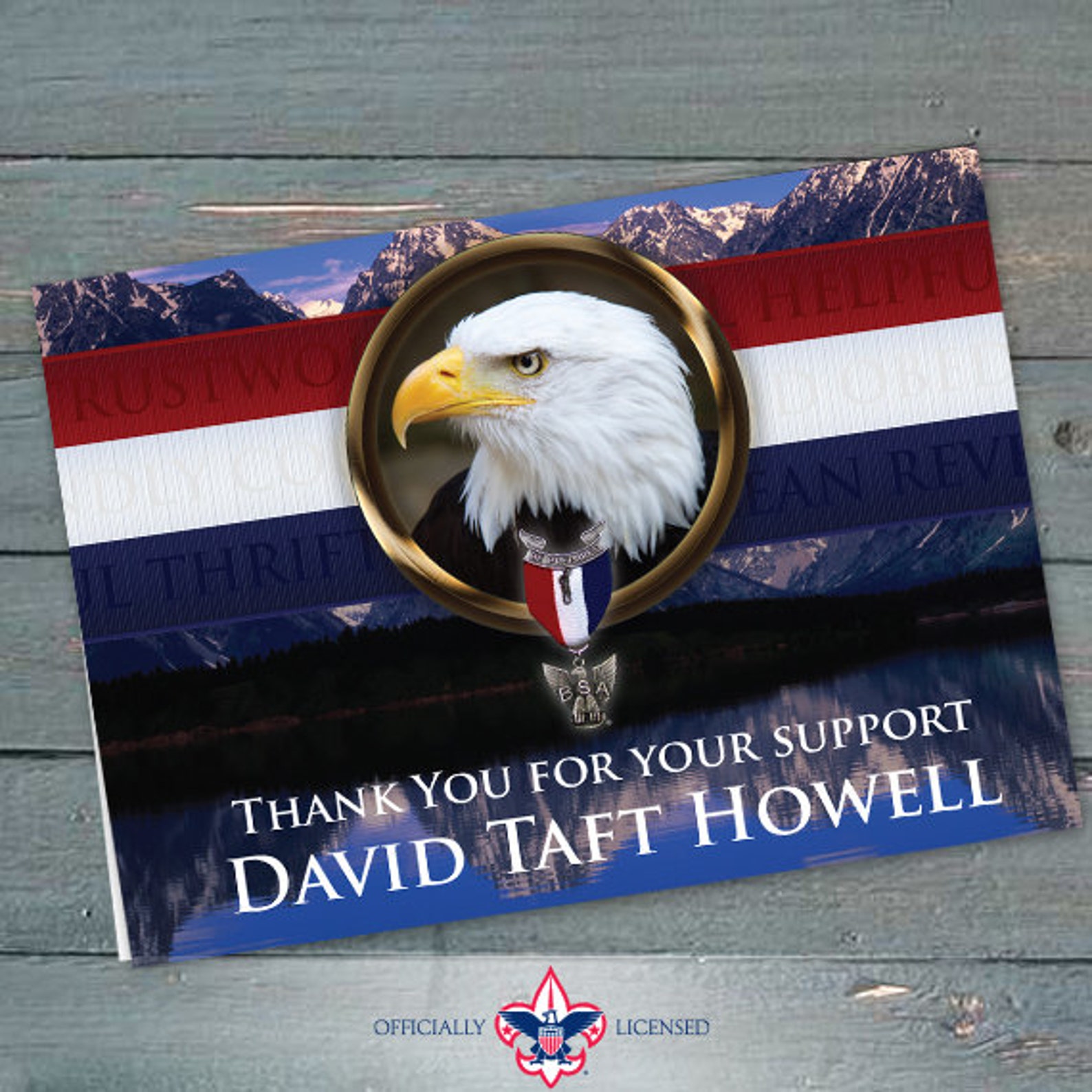 Thank You Cards Eagle Scout Customized Court of Honor - Etsy