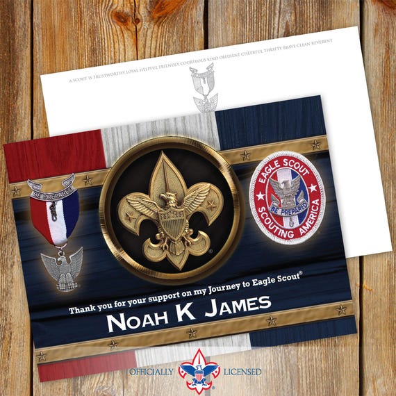 Postcard, Eagle Scout Postcard, Eagle Scout, Customized, Court of Honor, BSA0913