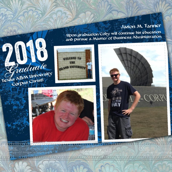 graduation invitations, navy graduation invitations, college graduation announcements, doctorate graduation, graduation photo, IN674