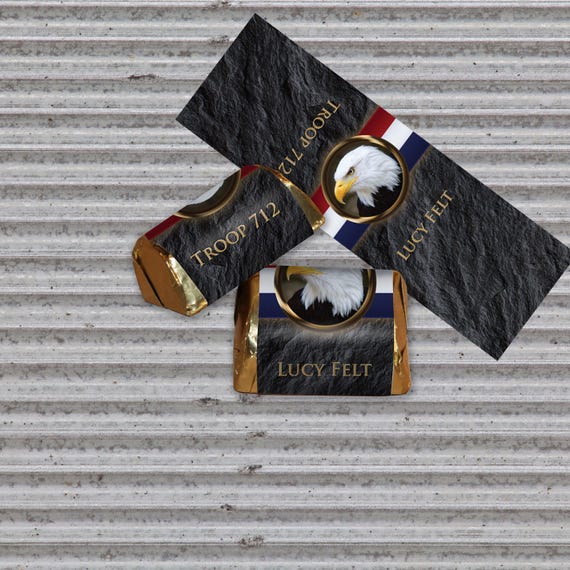 Nugget Wrapper, Eagle Scout, Customized, Eagle Scout Court of Honor, BSA0307