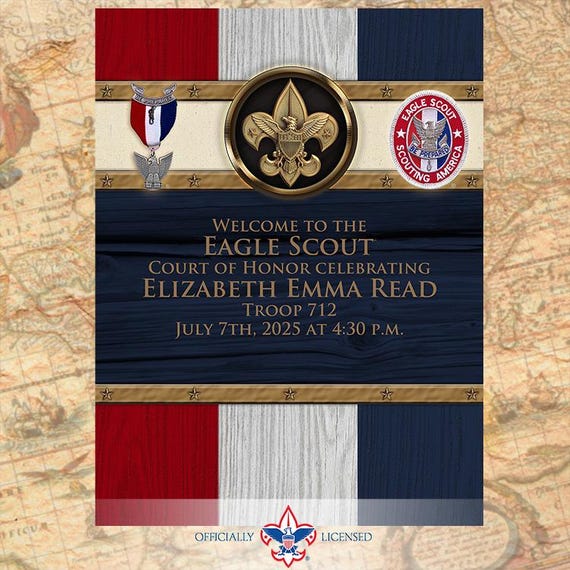 Character Eagle Scout Welcome poster 18"x24" BSA0921B