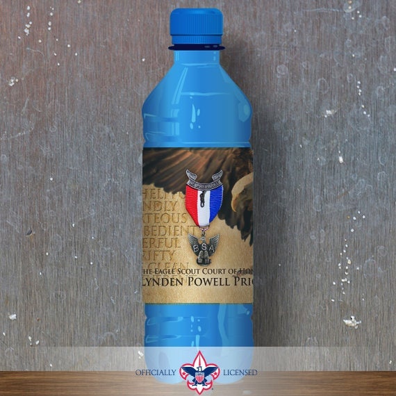 Water Bottle Wrapper, Eagle Court of Honor, Customized, BSA, BSA0206