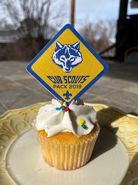 Cub Scout cupcake toppers, Pack Meeting cupcake toppers, custom cupcake toppers, BSA5014