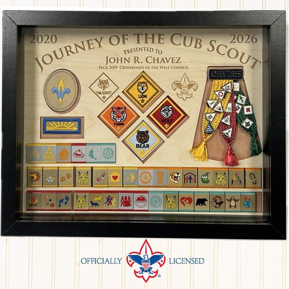 Honor the Achievement - Journey of the Cub Scout Plaque, 11x14 wood plaque, Customized, Arrow of Light, Cub Scouts, BSA1417