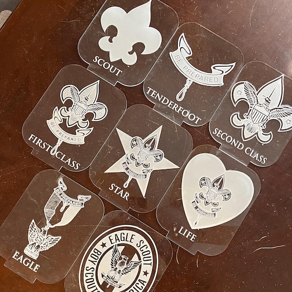 Eagle Scout Lighted Celebration, Set of 8 lighted signs and light up bases, Scouting America, Court of Honor, Customized