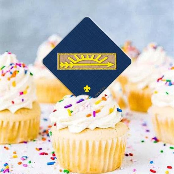 Cub Scout cupcake toppers, Arrow of Light cupcake toppers, custom cupcake toppers, BSA4122