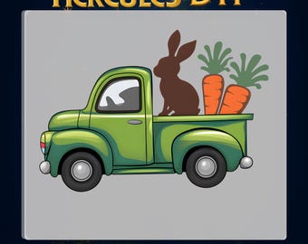 Toddler Easter Bunny Carrot Truck Ready to Press,Easter Carrot Bunny Heat Press,Easter Rabbit boy Print on Demand,Cartoon Easter Bunny DTF