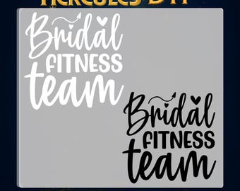 Bridal Workout Team Ready to Press,Bride to be Gym Motivation Shirt Transfer Print,Fitness Motivation DTF Transfer,Gym Day Print on Demand