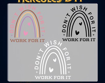 Dont Wish it Work for It Print on demand,Gym Life DTF Transfers,Motivational Shirt Hot Peel Design,Popular Gym Direct to film Heat Transfer