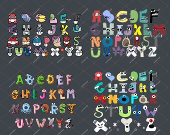 Villain Letter Abc Costume Boys Matching Evil Alphabet Lore - Etsy