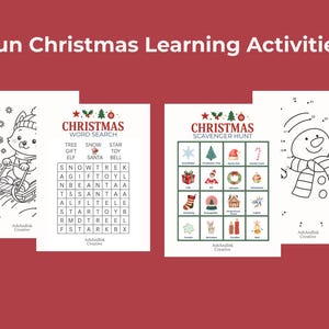 Christmas Activity Bundle for Kids | 17 Printable Preschool and ...