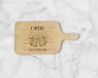 Planche à Découper Personnalisable Forme Cœur | Plateau Apéritif P