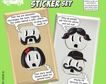 Outlet Comic-Aufkleber 3" x 5"