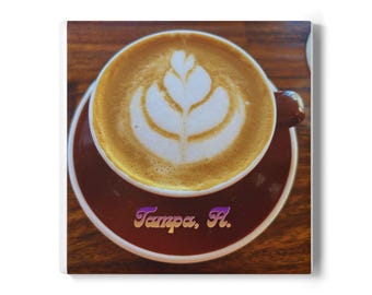Ybor City Ceramic Coaster | Tampa Bay Florida Home Decor