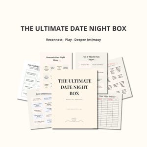Ultimate Date Night Box for Couples - Printable Games, Intimate Connection Cards & At-Home Relationship Kit