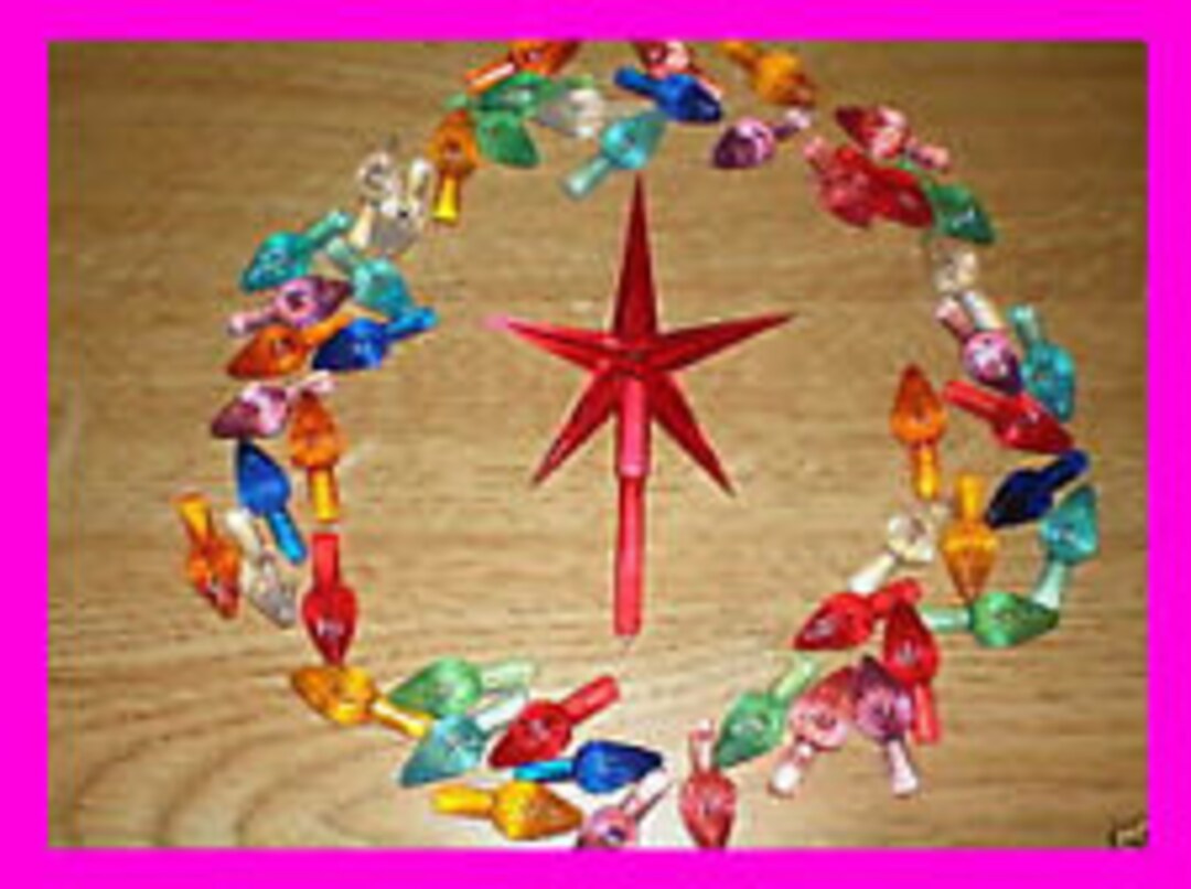 25 and STAR Ceramic Christmas Tree Lights Light Etsy
