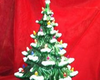 18" Atlantic Ceramic Christmas Tree with extra snow tips