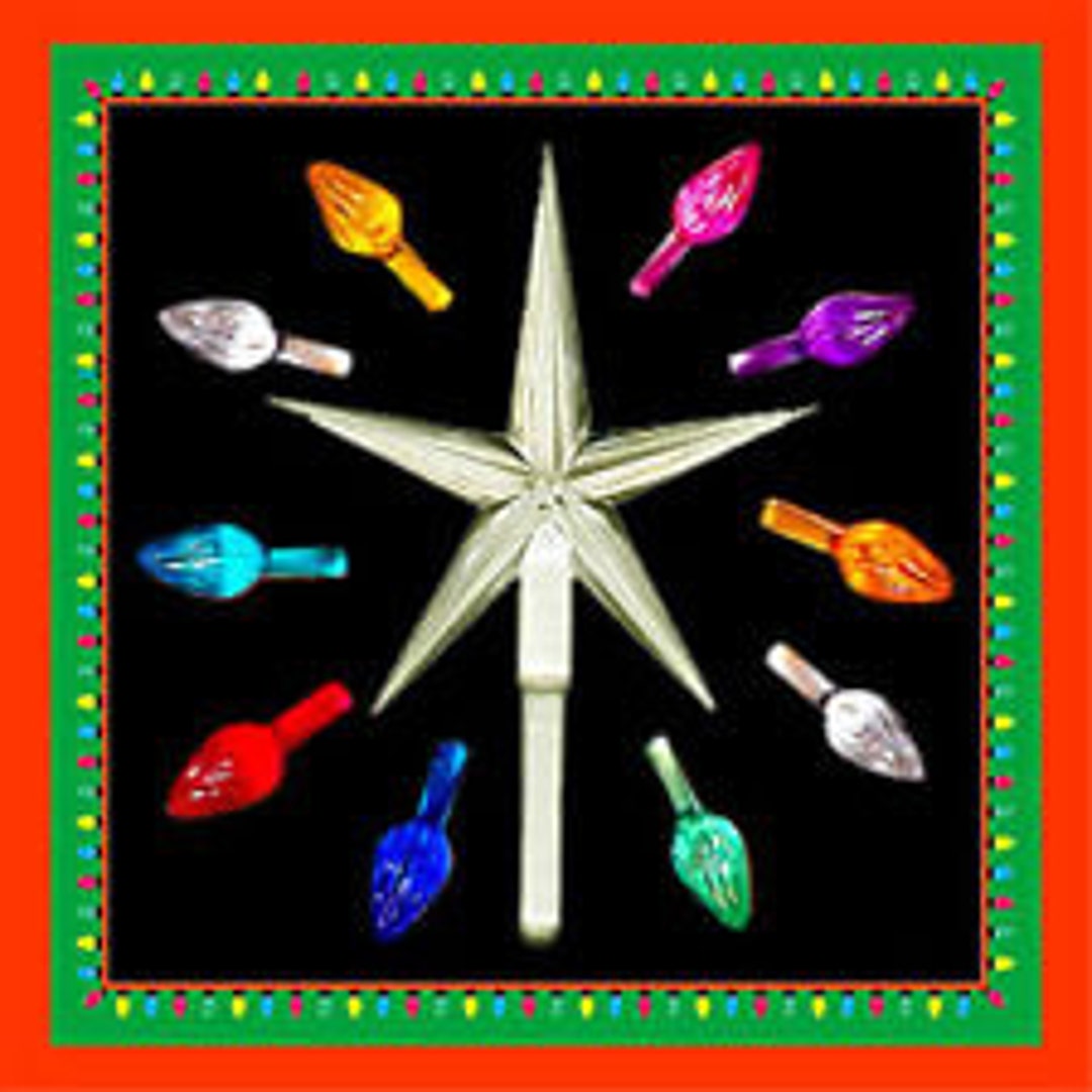 25 and STAR Ceramic Christmas Tree Lights Light Etsy