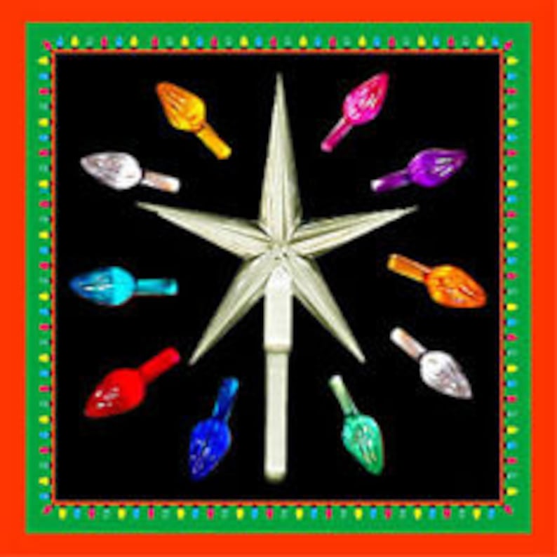 25 and STAR Ceramic Christmas Tree Lights Light Etsy