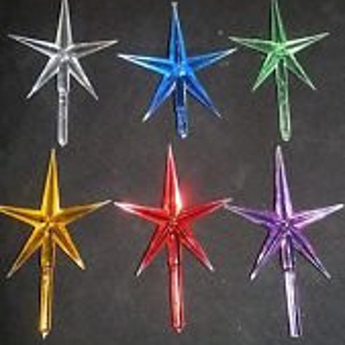 Ceramic Christmas Tree Star Topper Light Lights Etsy
