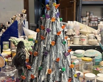 Halloween ceramic lava Christmas tree