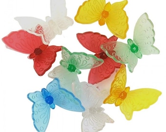 25 butterfly ceramic Christmas tree lights