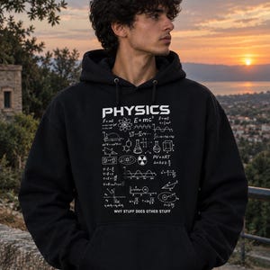 Fysik T-shirt, roligt vetenskapligt citat, ekvationer, formler, STEM-gåva