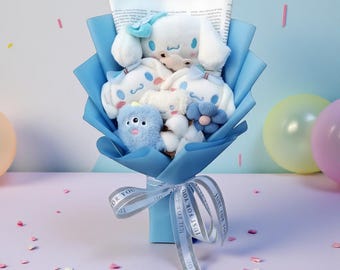 Bouquet di peluche Cinnamoroll – Regalo ispirato a Kawaii Sanrio (36 cm)