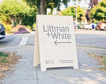 Personalized Birch Ply A-Frame Sign – UV Printed Sandwich Board - Signage