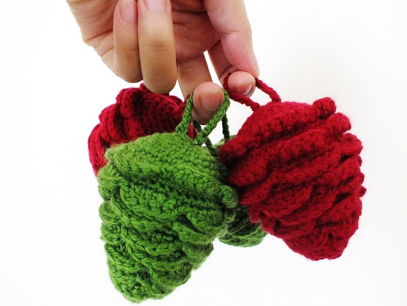 PATTERN : Colorful Pine Cone for Decoration amigurumi tutorials image 2