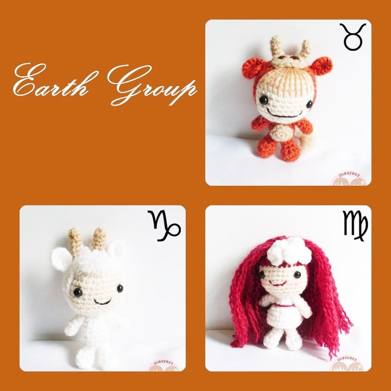 AMIGURUMI PATTERN : The Cutiest Signs of Zodiac Collection image 3