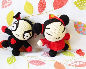 AMIGURUMI PATTERN : Pucca & Garu