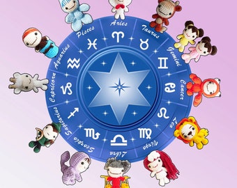 AMIGURUMI PATTERN : The Cutiest Signs of Zodiac Collection