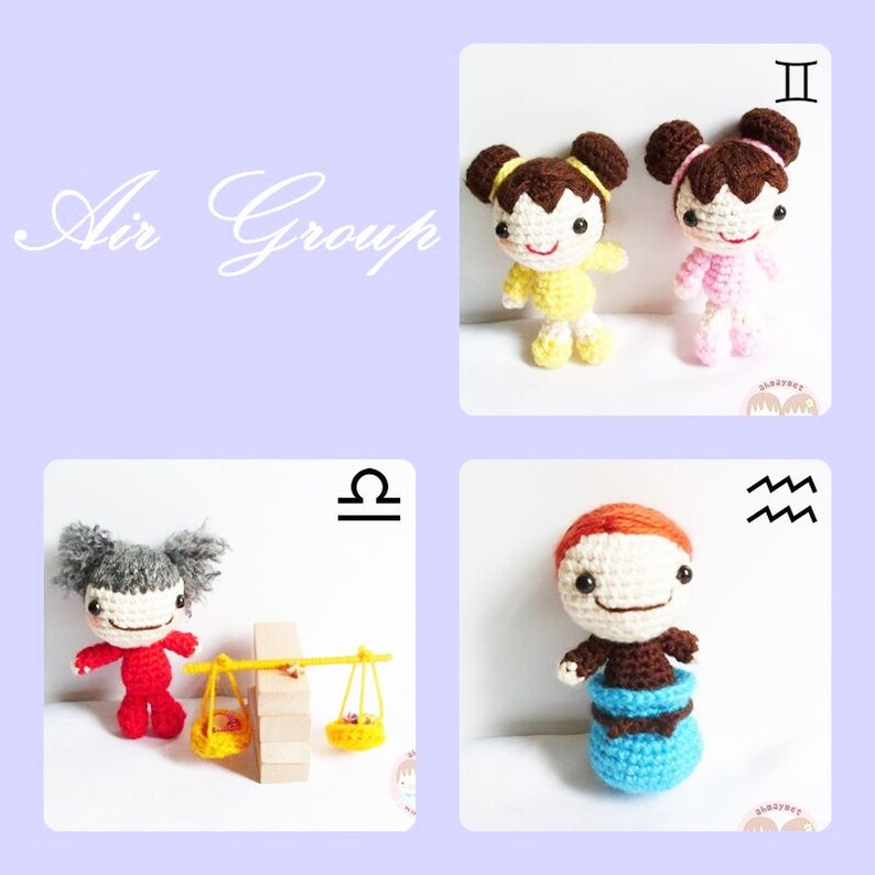 AMIGURUMI PATTERN : The Cutiest Signs of Zodiac Collection image 2